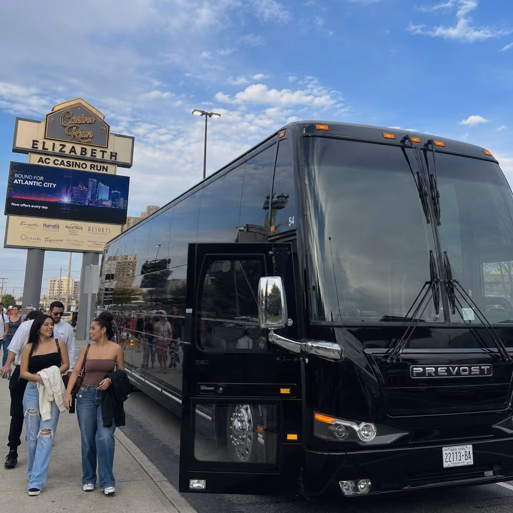 Rent a Bus to Atlantic City Casino Run from Elizabeth