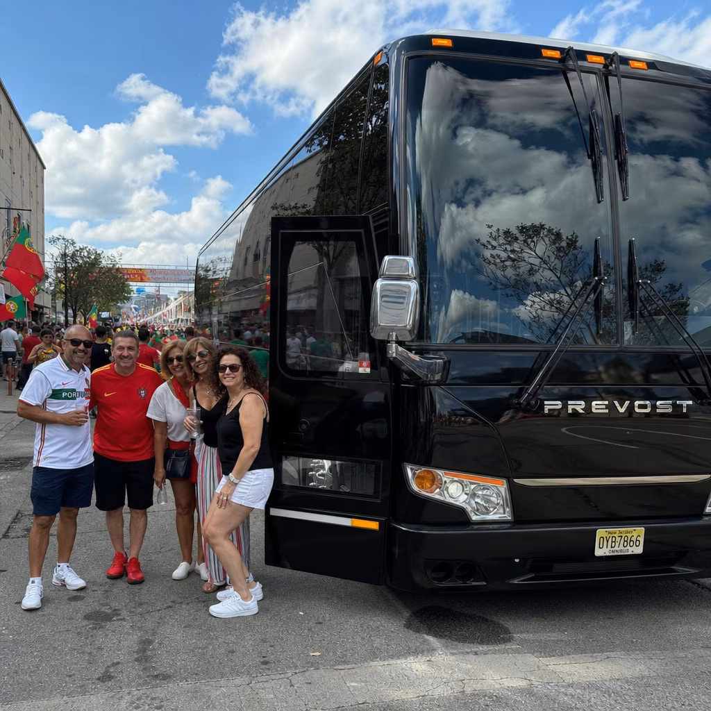 Rent a Bus to Elizabeth Portugal Day Parade