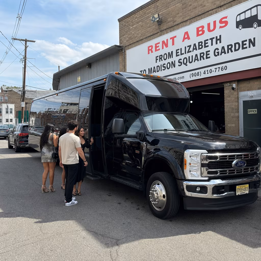 Rent a Bus from Elizabeth to Madison Square Garden