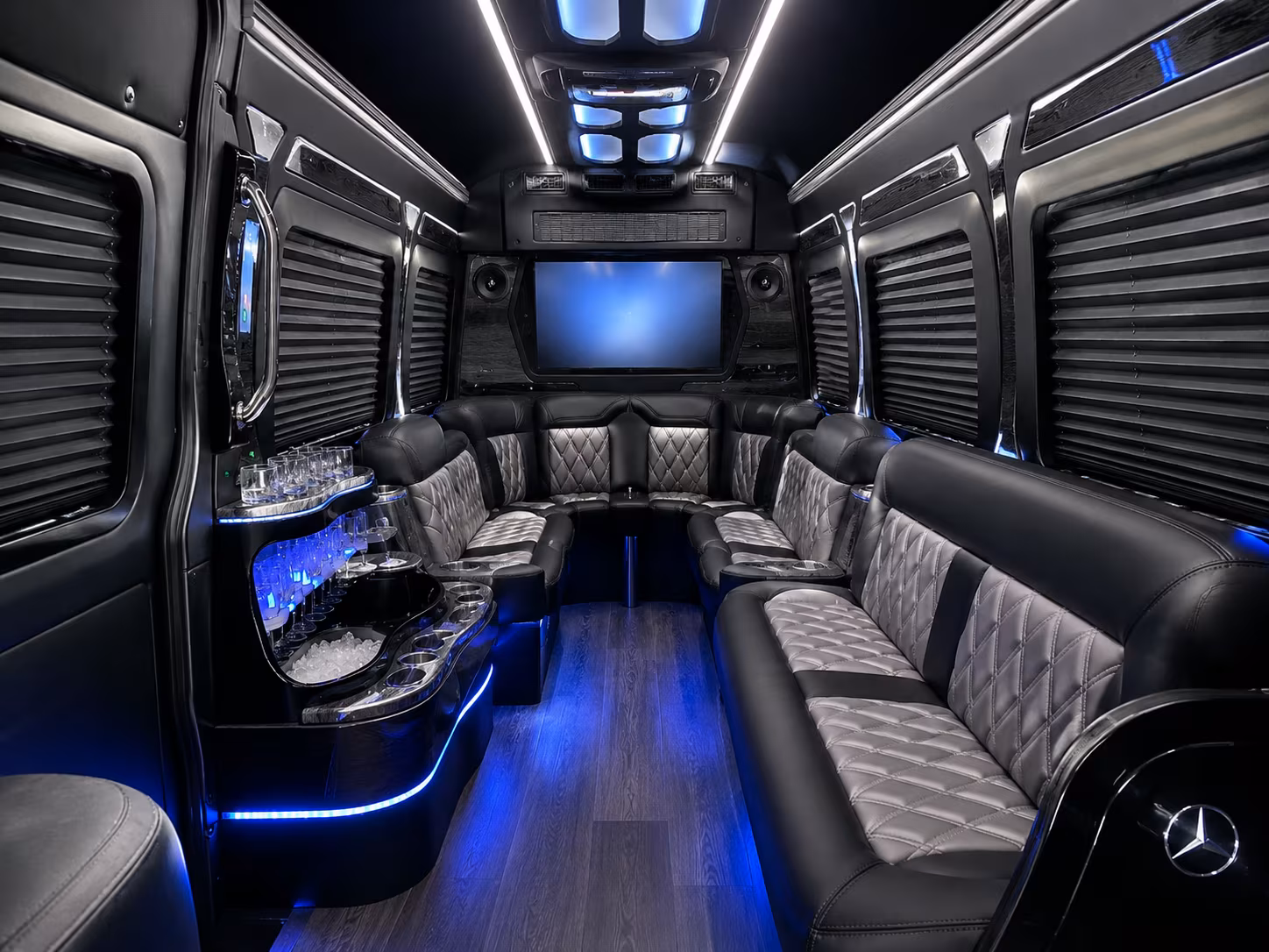 Elizabeth Airport Shuttle & Transportation party bus exterior