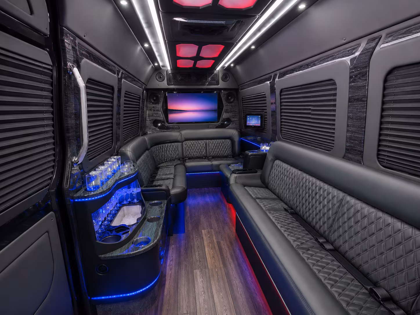 Elizabeth Airport Shuttle & Transportation party bus exterior