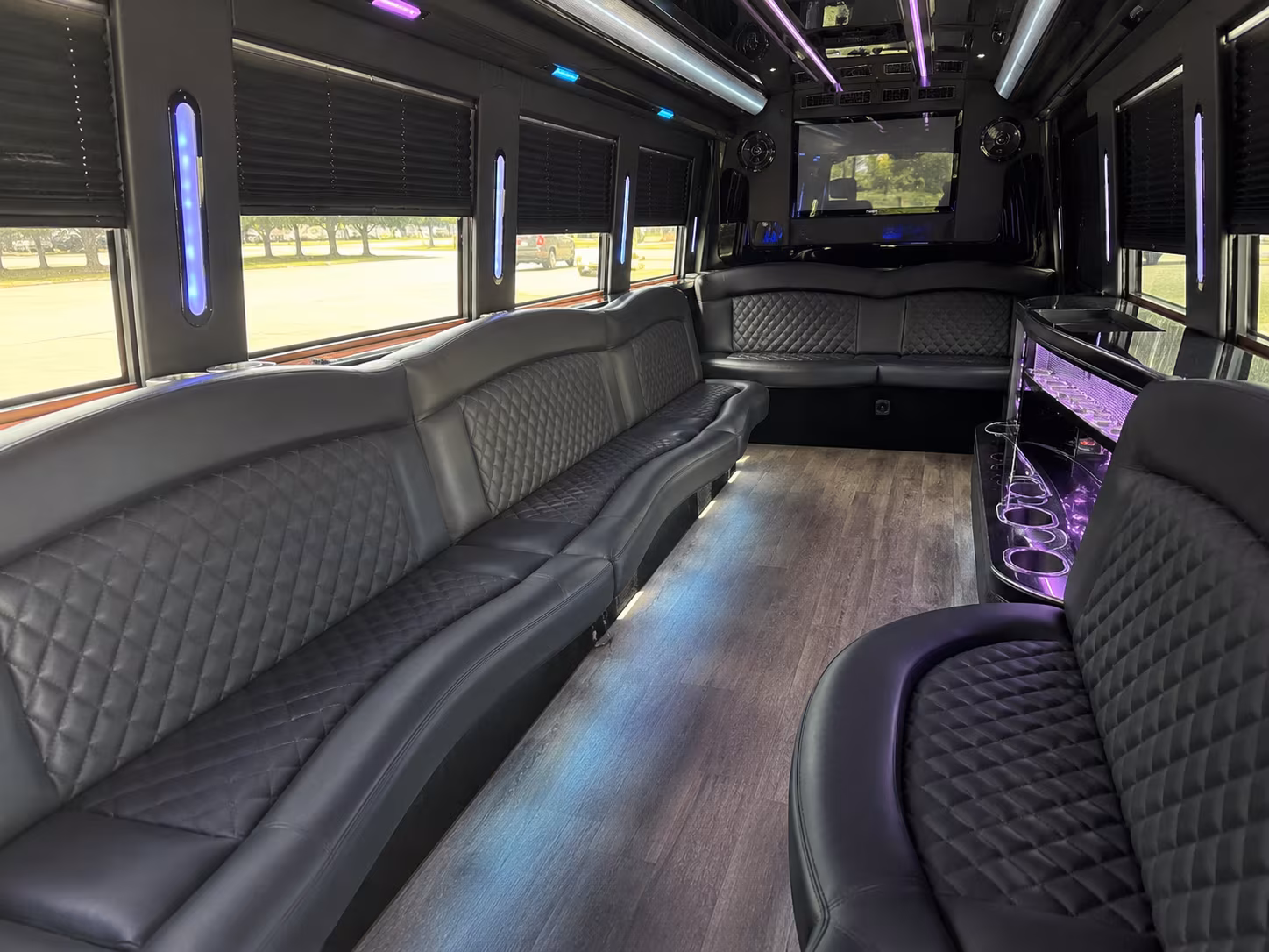 Elizabeth Concert & Music Festival Transportation party bus exterior