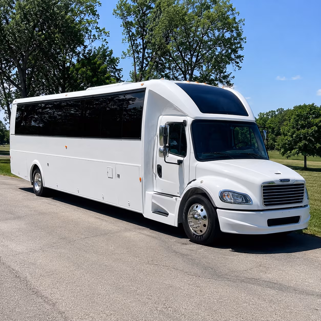 Elizabeth Wedding Transportation party bus exterior
