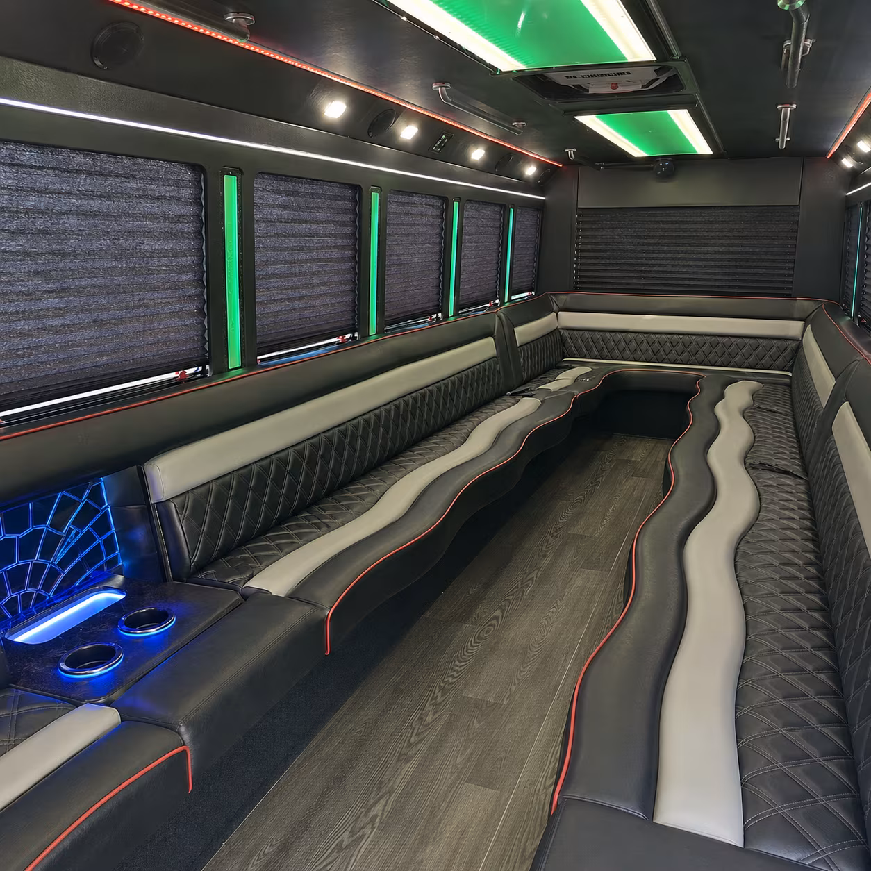 Elizabeth Wedding Transportation party bus exterior
