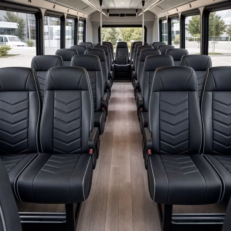 15-35 Passenger Minibus Interior